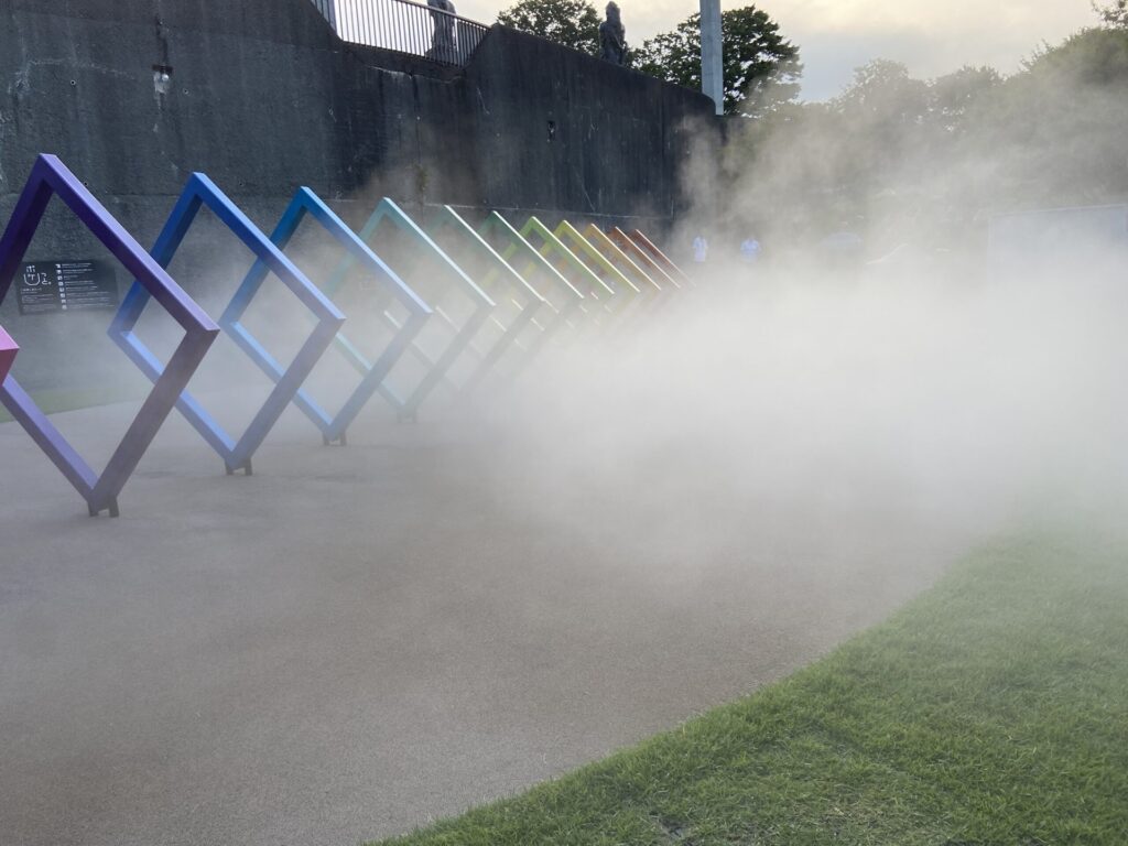 ミスト施工の事例 美術館 INSECT株式会社